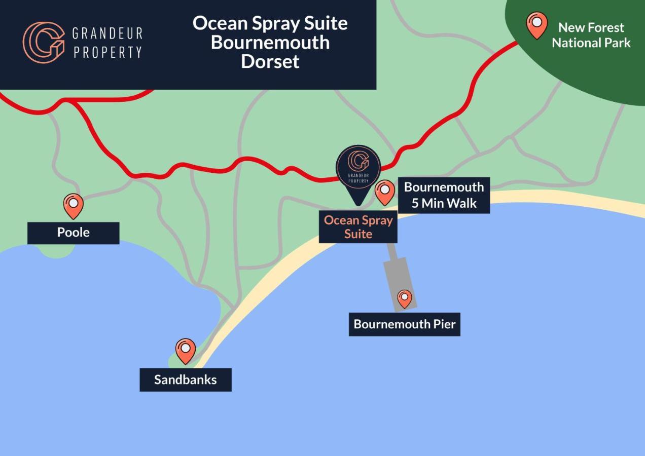 Ocean Spray Suite By Grandeur Property Bournemouth Eksteriør billede